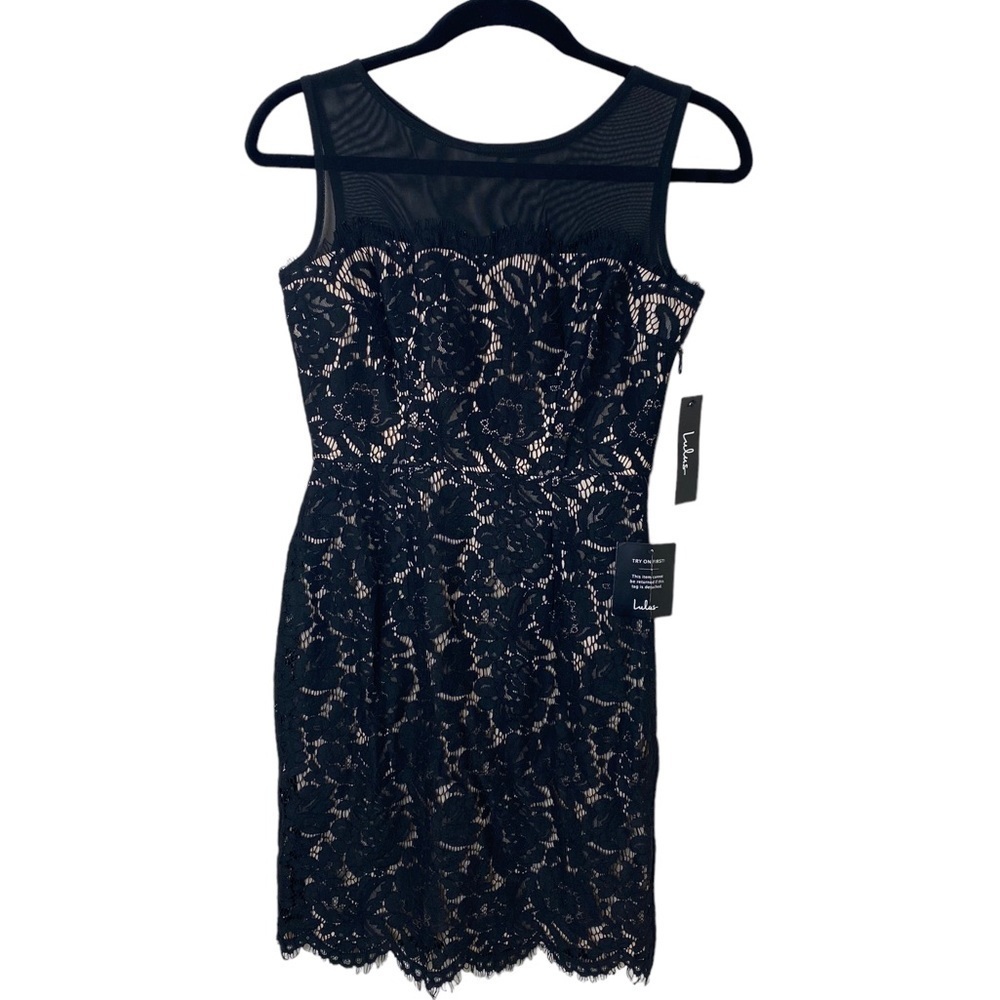 NWT Lulus Me And You Black Bodycon Lace Dress - Picture 4 of 8